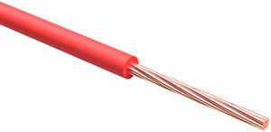 провод автомобильный ПГВА 1 х 0,75 кв.мм CCA красный - внешний вид