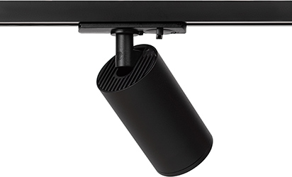 светильник трековый 1-фазный поворотный TR39-GU10 "Эра" черный - вентиляционные прорези на тыльной части