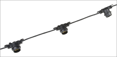 гирлянда Uniel UDL-K121 10/E27/5M 5C IP65 Black Belt-Light - внешний вид