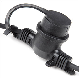 гирлянда Uniel UDL-K121 10/E27/5M 5C IP65 Black Belt-Light - заглушки для защиты патронов от влаги в комплекте