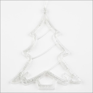 led елочка Uniel UL-00007254 на присоске с подвесом - прозрачный корпус