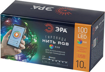 led гирлянда-нить "Эра" ЕGNIG-PU-1 - упаковка
