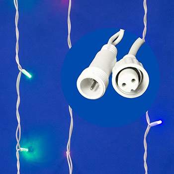 led гирлянда Uniel ULD-C2030-240/TWK Multi IP67 - возможно соединение до 6 шт. в линию