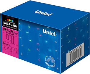 led гирлянда Uniel ULD-B2007-100/TTK Multi IP44 - упаковка