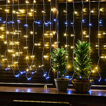 led гирлянда Uniel ULD-C3020-240/TTK Warm White - White IP44 - режим работы - мерцание