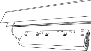 драйвер потайной TRM20-DRH100 "Эра" - установка в шинопровод