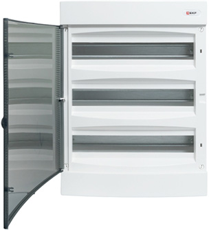 корпус навесной EKF PROxima ux-3x18-n Unix - вид с открытой дверью