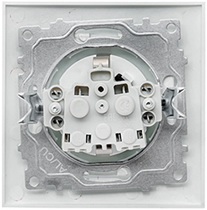 розетка 1-местная EKF EWR10-124-10 "Валенсия" - вид с тыльной стороны