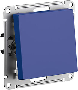 переключатель 1-клавишный Systeme Electric AtlasDesign, аквамарин - внешний вид