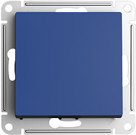переключатель 1-клавишный Systeme Electric AtlasDesign, аквамарин - внешний вид