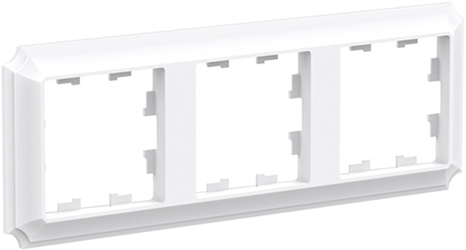 рамка 3-постовая Systeme Electric AtlasDesign Antique лотос - внешний вид
