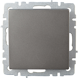 выключатель 1-клавишный проходной IEK ВС10-1-6-БрС Brite - внешний вид