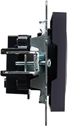 розетка 1-местная IEK РС10-1-0-БрГ Brite - внешний вид