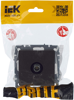 розетка ТВ оконечная IEK РТВ11-0-БрТБ Brite - упаковка