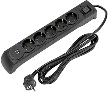 фильтр сетевой 5-местный 3м Kranz 13-4702 - внешний вид