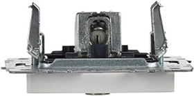 розетка ТВ оконечная IEK РТВ11-0-БрБ Brite - вид сверху