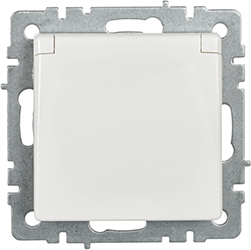 розетка 1-местная IEK РСбш10-3-БрБ Brite - внешний вид