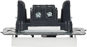 выключатель 1-клавишный самовозвратный IEK ВС10-1-4-БрБ Brite - вид сбоку