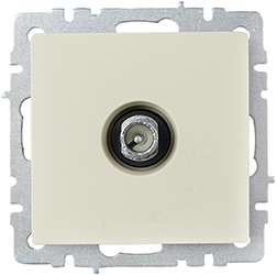 розетка ТВ проходная IEK РТВ10-0-БрКр Brite - внешний вид