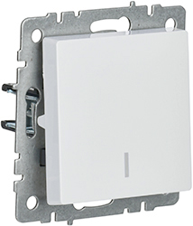 выключатель 1-клавишный IEK ВС10-1-1-БрЖ Brite - внешний вид