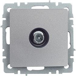 розетка ТВ проходная IEK РТВ10-0-БрА Brite - внешний вид