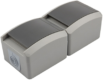 розетка 2-местная вертикальная Kranz KR-78-0616 Industrial - внешний вид