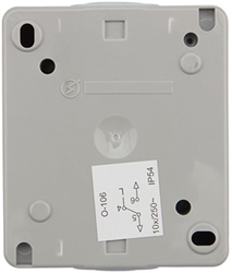 переключатель 1-клавишный Kranz KR-78-0610 Industrial - вид с тыльной стороны