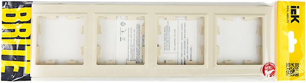 рамка 4-постовая IEK РУ-4-БрКр Brite - упаковка