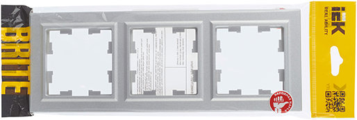 рамка 3-постовая IEK РУ-3-БрА Brite - упаковка