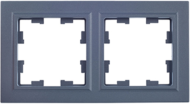 рамка 2-постовая IEK РУ-2-БрМ Brite - внешний вид