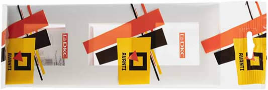 рамка 3-постовая DKC Avanti, цвет белое облако, - упаковка