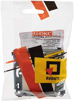 переключатель 1-клавишный DKC Avanti, цвет ванильная дымка - упаковка