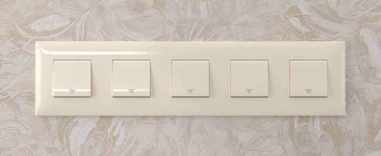 рамка 5-постовая DKC Avanti, цвет ванильная дымка, - внешний вид