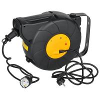 купить Удлинитель 1-мест 15м ПВС 3*1,5 черный катушка IP20 IEK TWIST автомат.смотка +2м в Самаре Удлинитель 1-мест 15м ПВС 3*1,5 черный катушка IP20 IEK TWIST автомат.смотка +2м