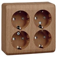 купить Этюд бук розетка открытая 4-мест заземление шторки IP20  в Самаре Этюд бук розетка открытая 4-мест заземление шторки IP20