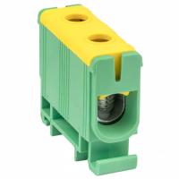 Клемма вводная DIN-рейка 50мм2 160А желто-зеленый EKF 
