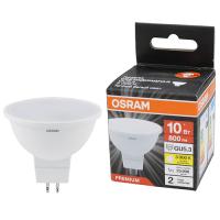 купить Лампа свд 220В GU5.3 10Вт 3000К 800лм MR16 матовая Osram LED Value black в Самаре Лампа свд 220В GU5.3 10Вт 3000К 800лм MR16 матовая Osram LED Value black