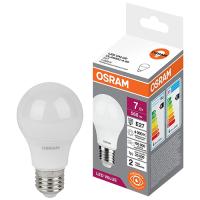 купить Лампа светодиодная 220В Е27 7Вт 4000К 560лм стандарт A60 матовая Osram LED Value в Самаре Лампа светодиодная 220В Е27 7Вт 4000К 560лм стандарт A60 матовая Osram LED Value