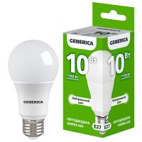 купить Лампа светодиодная 220В Е27 10Вт 4000К 1000лм стандарт A60 матовая GENERICA (IEK)  в Самаре Лампа светодиодная 220В Е27 10Вт 4000К 1000лм стандарт A60 матовая GENERICA (IEK)