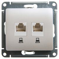 Глосса перламутр розетка RJ45 скрытая 2-ая  