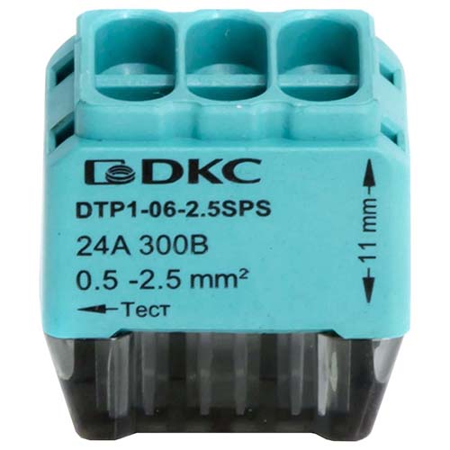 купить Клемма 6*2,5мм2 компактная синий DKC 6 шт в Самаре Клемма 6*2,5мм2 компактная синий DKC 6 шт