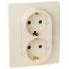 купить Этика кремовый розетка скрытая 2-мест заземление IP20  в Самаре Этика кремовый розетка скрытая 2-мест заземление IP20