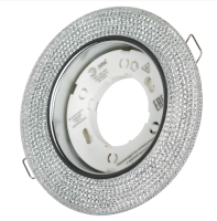 купить Светильник точечный GX53 круг белый  встраиваемый подсветка  в Самаре Светильник точечный GX53 круг белый  встраиваемый подсветка