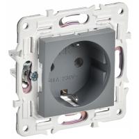 купить Сканди серый механизм розетки скрытая 1-мест заземление IP20  в Самаре Сканди серый механизм розетки скрытая 1-мест заземление IP20