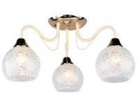 купить Светильник потолочный (люстра) 3*60Вт E27 слоновая кость/золото/белый  в Самаре Светильник потолочный (люстра) 3*60Вт E27 слоновая кость/золото/белый