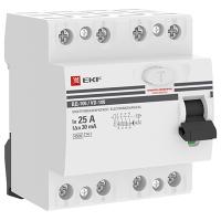 купить Выключатель дифференциальный (УЗО) 4Р 25А 30мА AC ВД-100 EKF PROxima в Самаре Выключатель дифференциальный (УЗО) 4Р 25А 30мА AC ВД-100 EKF PROxima