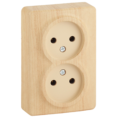 купить Эксперт сосна розетка открытая 2-мест IP20  в Самаре Эксперт сосна розетка открытая 2-мест IP20