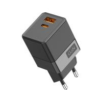 купить Устройство зарядное USB-A+USB-C  Rexant 35Вт черный в Самаре Устройство зарядное USB-A+USB-C  Rexant 35Вт черный