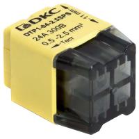 купить Клемма 4*2,5мм2 компактная желтый DKC 12шт в Самаре Клемма 4*2,5мм2 компактная желтый DKC 12шт