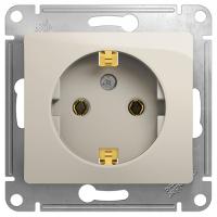 купить Глосса молочный розетка скрытая 1-мест заземление IP20  в Самаре Глосса молочный розетка скрытая 1-мест заземление IP20
